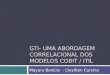 GTI- UMA ABORDAGEM CORRELACIONAL DOS MODELOS COBIT / ITIL Mayara Benicio - Cleyllton Cursino