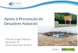 Apoio à Prevenção de Desastres Naturais Marcelo Jorge Medeiros São Paulo, SP 29 de novembro de 2012
