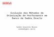Evolução dos Métodos de Otimização de Performance em Banco de Dados Oracle Sandro Gonçalves Murara sandro@sgmti.com.br