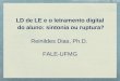 LD de LE e o letramento digital do aluno: sintonia ou ruptura? Reinildes Dias, Ph.D. FALE-UFMG