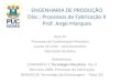 ENGENHARIA DE PRODUÇÃO Disc.: Processos de Fabricação II Prof. Jorge Marques Aula 16 Processos de Conformação Mecânica Layout de corte – puncionamento