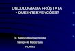 ONCOLOGIA DA PRÓSTATA - QUE INTERVENÇÕES? Dr. Antonio Henrique Bonilha Serviço de Fisioterapia INCA/MS