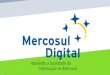 Projeto Mercosul Digital Cooperação entre Comunidade Européia & Mercosul para promover políticas e estratégias comuns ao Bloco, no terreno da Sociedade