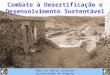 Combate à Desertificação e Desenvolvimento Sustentável Nuno de Santos Loureiro Universidade do Algarve
