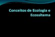 Ecologia: definição OIKOS – Casa LOGOS –Estudo Ciência que estuda as relações entre os seres vivos e desses com o ambiente