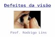 Defeitos da visão Prof. Rodrigo Lins. Formação da Imagem no Olho Humano CRISTALINO NERVO ÓTICO RETINA Como uma lente biconvexa no globo ocular. Leva as