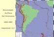 Sismicidade da Placa Sul-Americana 1964-1995 magnitude >4,7