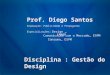 Prof. Diego Santos Graduação: Publicidade e Propaganda Especializações: Design _ FAMAP Comunicação com o Mercado_ ESPM Consumo_ ESPM Disciplina : Gestão