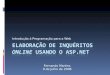 Introdução à Programação para a Web Fernando Martins 9 de Julho de 2008