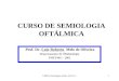 LRMO-semiologia ocular- AULA 11 CURSO DE SEMIOLOGIA OFTÁLMICA Prof. Dr. Luiz Roberto Melo de Oliveira Departamento de Oftalmologia FMUFMG - 2002