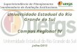 Universidade Estadual do Rio Grande do Sul Campus Regional IV Julho/2013 Superintendência de Planejamento Coordenadoria de Avaliação Institucional
