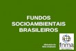 FUNDOS SOCIOAMBIENTAIS BRASILEIROS Ministério do Meio Ambiente