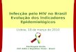 Infecção pelo HIV no Brasil Evolução dos Indicadores Epidemiológicos Lisboa, 18 de março de 2010 Mariângela Simão DST-AIDS e Hepatites Virais - Brasil