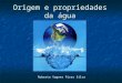 Origem e propriedades da água Roberto Vagner Pires Silva