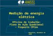 Medição de energia elétrica Oficina de trabalho: Plano de Ação Quadrienal – Proposta CPCon Brasília, dezembro de 2006