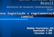 Banco Central do Brasil Diretoria de Assuntos Internacionais- Direx Medida Provisória 315 Resolução 3.389 Circular 3.325 Nova legislação e regulamentação
