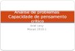 Ariel Levy Macaé 2010-1 Análise de problemas Capacidade de pensamento crítico