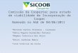 Comissão da Coopertec para estudo de viabilidade de Incorporação da Coopec Nomeada na AGE de 04/06/2011  Antonio Carlos Vilanova - Coordenador  Sônia