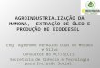 Eng. Agrônomo Reynaldo Dias de Moraes e Silva Consultor do MCT/SECIS Secretária de Ciência e Tecnologia para Inclusão Social