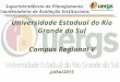 Universidade Estadual do Rio Grande do Sul Campus Regional V Julho/2013 Superintendência de Planejamento Coordenadoria de Avaliação Institucional
