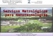 Serviços Metrológicos para Nanotecnologias Oleksii Kuznetsov Divisão de Metrologia de Materiais (DIMCI/DIMAT) Inmetro, Duque de Caxias, Rio de Janeiro