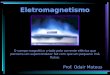 Eletromagnetismo Prof. Odair Mateus O campo magnético criado pela corrente elétrica que percorre um supercondutor faz com que um pequeno ímã flutue