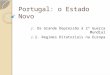 Portugal: o Estado Novo J. Da Grande Depressão à 2ª Guerra Mundial J.2. Regimes Ditatoriais na Europa