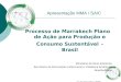 1 Apresentação MMA / SAIC Processo de Marrakech Plano de Ação para Produção e Consumo Sustentável - Brasil Ministério do Meio Ambiente Secretaria de Articulação