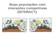 Duas populações com interações competitivas (INTERACT)