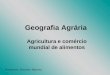 Geografia Agrária Agricultura e comércio mundial de alimentos Professor: Ricardo Ribeiro