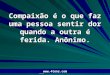 Pr. Marcelo Augusto de Carvalho 1 Compaixão é o que faz uma pessoa sentir dor quando a outra é ferida. Anônimo. 