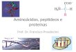 Aminoácidos, peptídeos e proteínas Prof. Dr. Francisco Prosdocimi