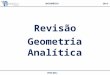 MATEMÁTICA2014 PROF.BELL Geometria Analítica Revisão