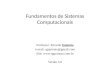 Fundamentos de Sistemas Computacionais Professor: Ricardo Quintão e-mail: rgquintao@gmail.com Site:  Versão 5.0