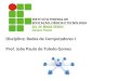 Disciplina: Redes de Computadores I Prof. João Paulo de Toledo Gomes