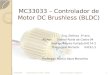 MC33033 – Controlador de Motor DC Brushless (BLDC) Eng. Elétrica 5º ano Alunos:Gabriel Ruela de Castro04 Rodrigo Ribeiro Furtado04174-3 Thiago José Michelin04191-3