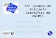 13ª Jornada de Iniciação Científica da UNIRIO. Apresentação Oral Por área de conhecimento