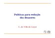 Políticas para redução dos desastres C. de Ville de Goyet
