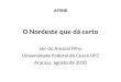 AFBNB O Nordeste que dá certo Jair do Amaral Filho Universidade Federal do Ceará-UFC Aracaju, agosto de 2010