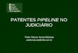 PATENTES PIPELINE NO JUDICIÁRIO Pedro Marcos Nunes Barbosa pedromarcos@nbb.com.br