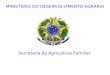 Secretaria da Agricultura Familiar MINISTÉRIO DO DESENVOLVIMENTO AGRÁRIO