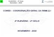 PLENÁRIA – 2º Ciclo Novembro - 2010 CORED – COORDENAÇÃO GERAL DA RBMLQ-I 2º PLENÁRIA – 2º CICLO NOVEMBRO - 2010