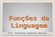 Funções da Linguagem Drd. Andréia Almeida Mendes