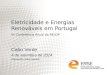 Eletricidade e Energias Renováveis em Portugal VII Conferência Anual da RELOP Cabo Verde 4 de setembro de 2014 Alexandre Silva Santos