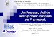 Um Processo Ágil de Reengenharia baseado em Framework II Workshop de Engenharia de Software UNESP – FGP - UNIP Maria Istela Cagnin Orientador: Prof. José