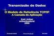 Prof. Arthur Transmissão de Dados A Camada de Aplicação Transmissão de Dados Prof. Arthur arthur@unip.br2009 O Modelo de Referência TCP/IP A Camada de