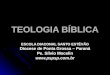 TEOLOGIA BÍBLICA ESCOLA DIACONAL SANTO ESTÊVÃO Diocese de Ponta Grossa – Paraná Pe. Sílvio Mocelin 