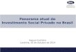 Panorama atual do Investimento Social Privado no Brasil Raquel Coimbra Londrina, 20 de Outubro de 2014