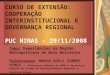 CURSO DE EXTENSÃO: COOPERAÇÃO INTERINSTITUCIONAL E GOVERNANÇA REGIONAL PUC MINAS – 29/11/2008 Tema: Experiências na Região Metropolitana de Belo Horizonte