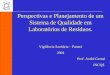 Perspectivas e Planejamento de um Sistema de Qualidade em Laboratórios de Resíduos. Vigilância Sanitária – Paraná 2004 Prof. André Gemal INCQS